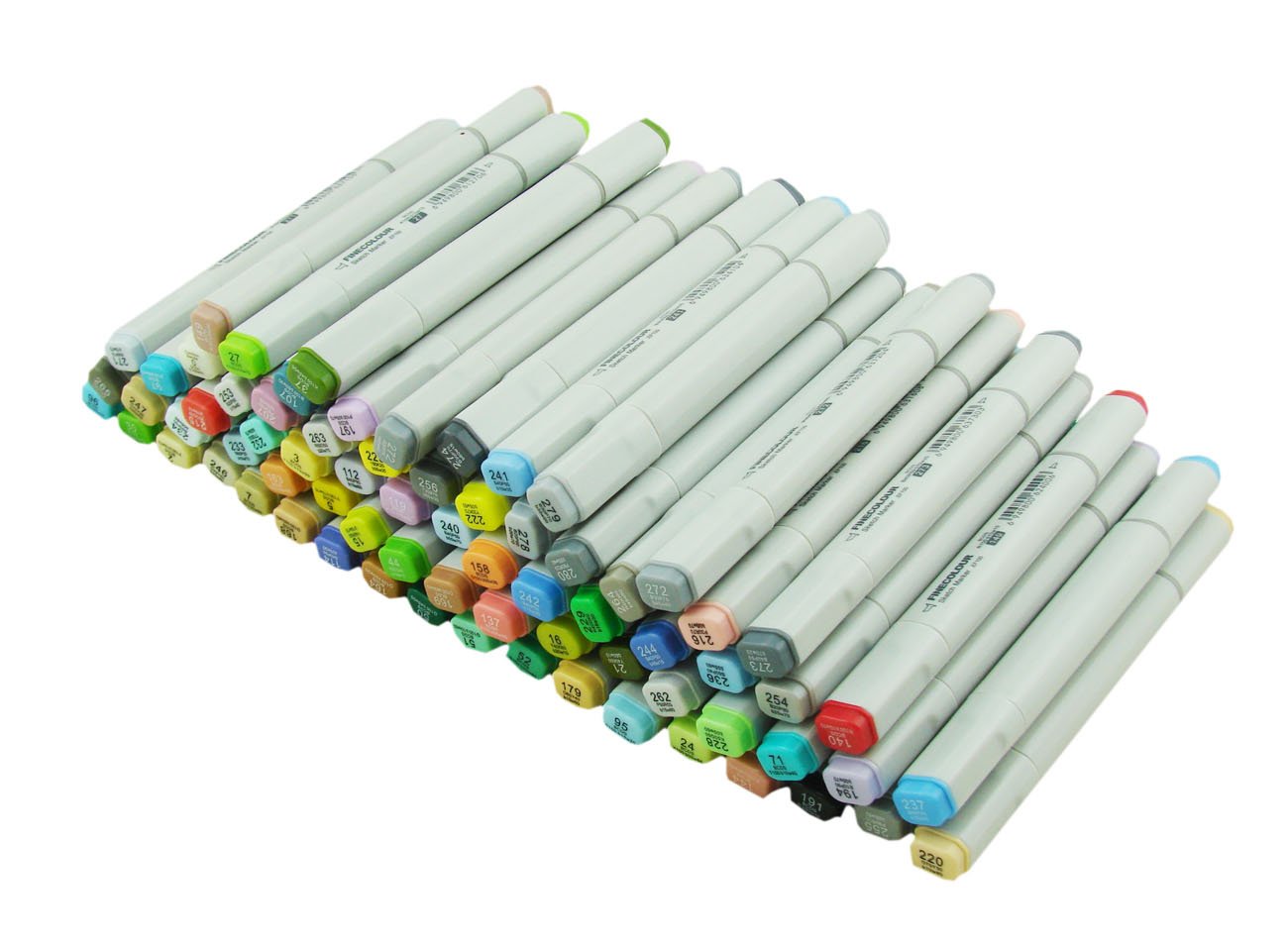 Erofa Finecolor Sketch Marker Pen Set - 72-Piece Refillable Art Markers with Replaceable Nibs & Pen Bag for Artists, Illustrators & Designers - Perfect for Sketching, Manga, Calligraphy & Adult Coloring Books
