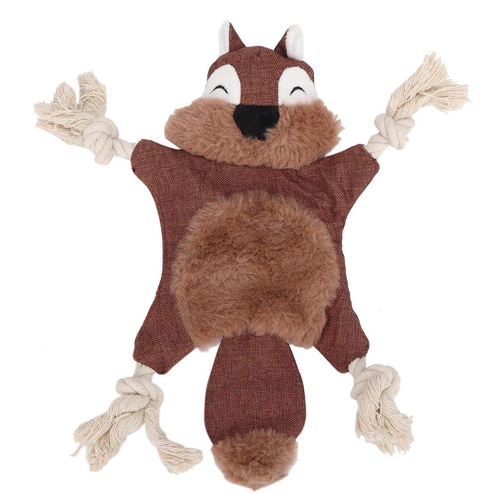 Interactive Dog Chewing Toy for Teeth Cleaning & Training - Pet Sounding Chew Toy with Bite-Resistant Design (Brown) - Perfect for Puppy Teething, Dental Care & Playtime