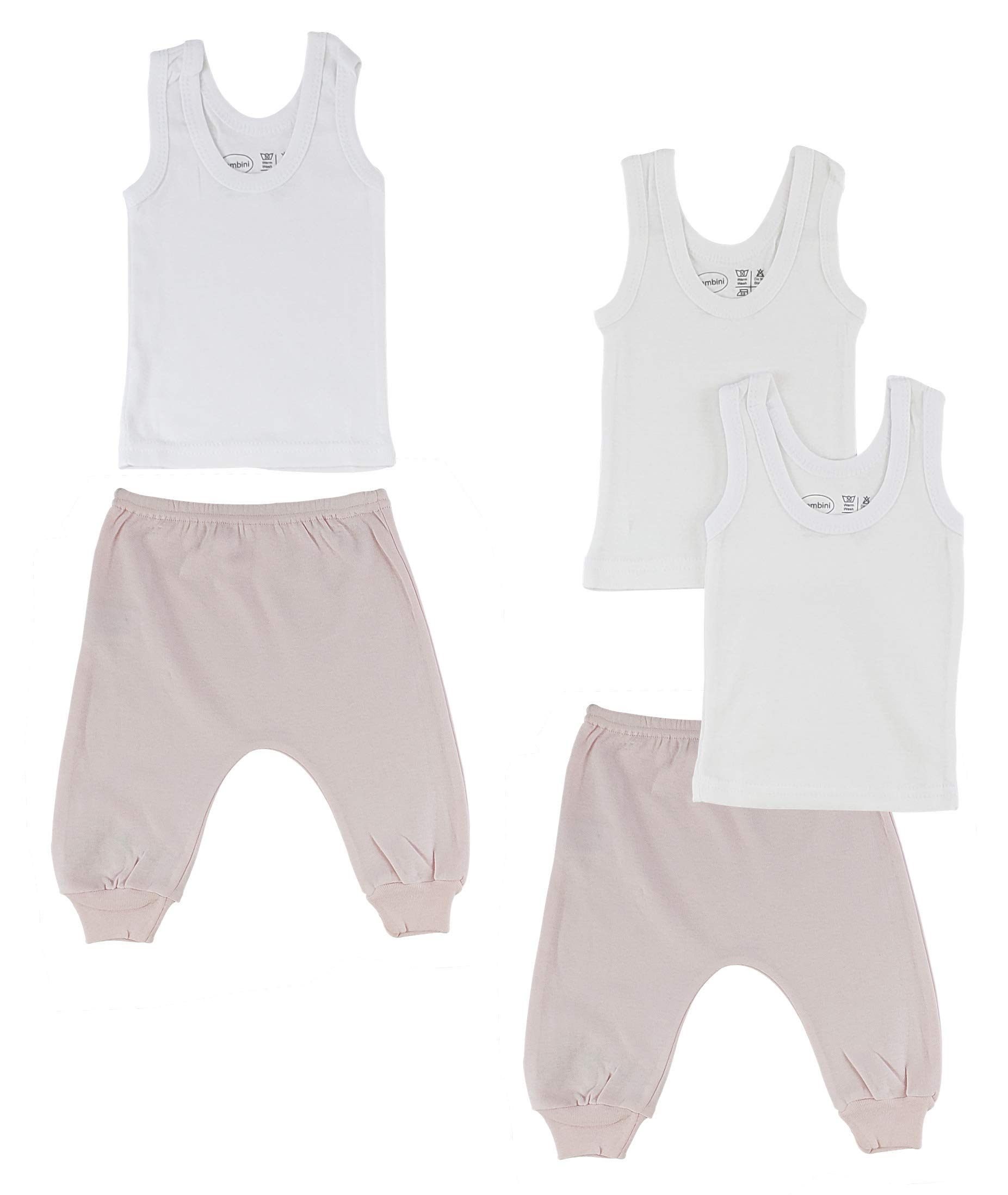 Baby Boys' Cotton Tank Tops & Joggers Set - Soft Breathable Outfit for Infants 0-12 Months - Perfect for Playtime, Lounging & Summer Outings