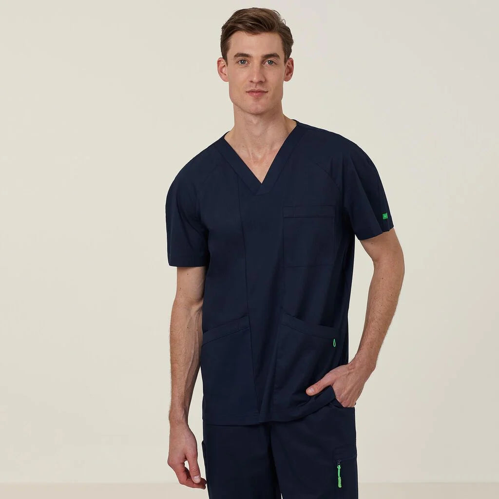 Next Generation Antibacterial Active Carl Scrub Top - Breathable Medical Uniform for Doctors & Nurses - Perfect for Hospitals, Clinics & Healthcare Professionals