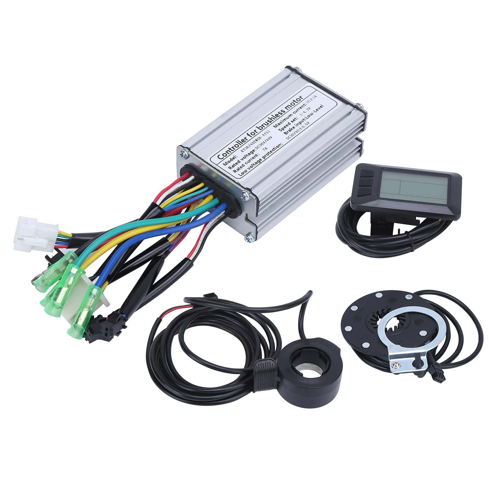 36V/48V KT 7A High Efficiency Electric Motor Controller Kit for DIY E-Bikes - Perfect for KT Series E-Bicycle Upgrades & Repairs - Ideal for Commuting, Off-Roading & Urban Transportation