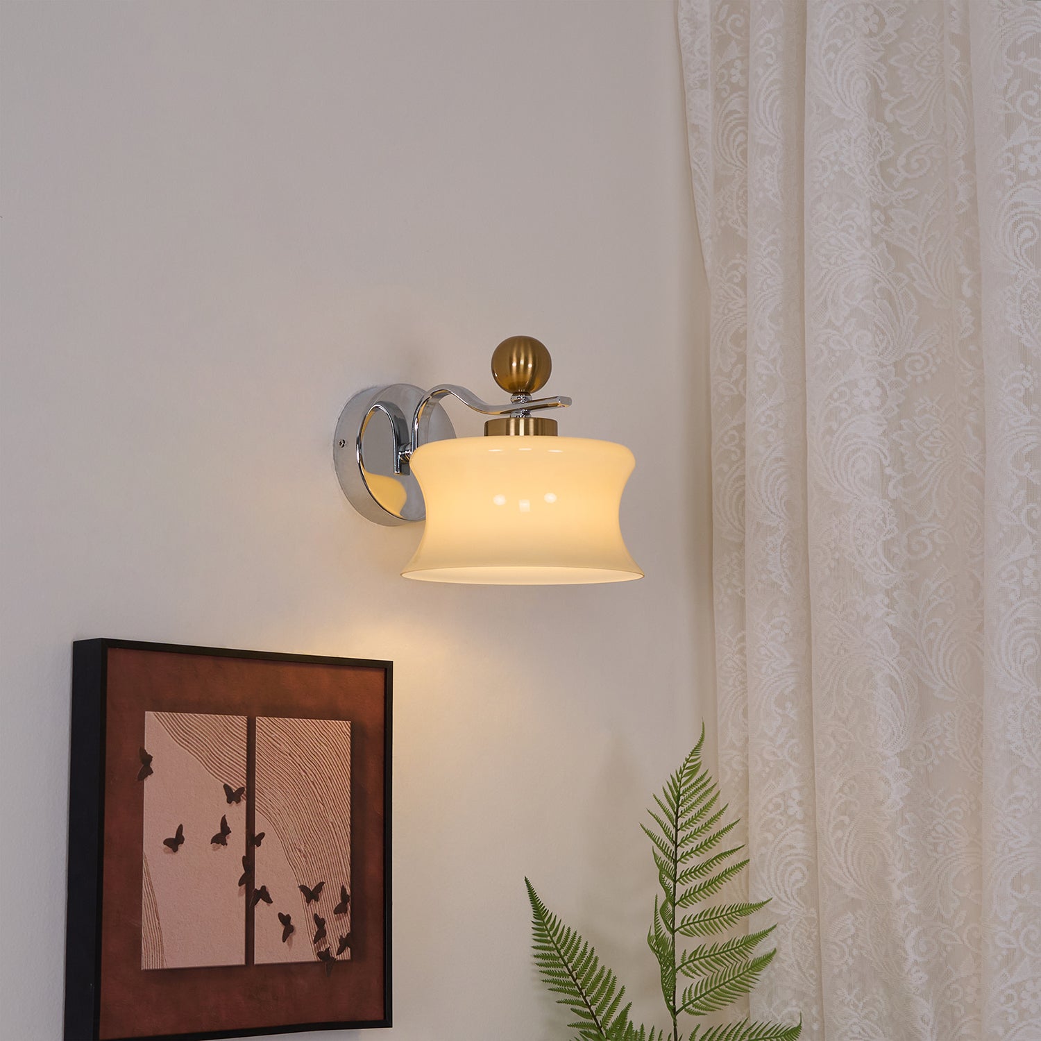 Adorn Wall Sconce - Modern LED Wall Light Fixture for Living Room, Bedroom & Hallway | Dimmable Indoor Lighting for Home Decor
