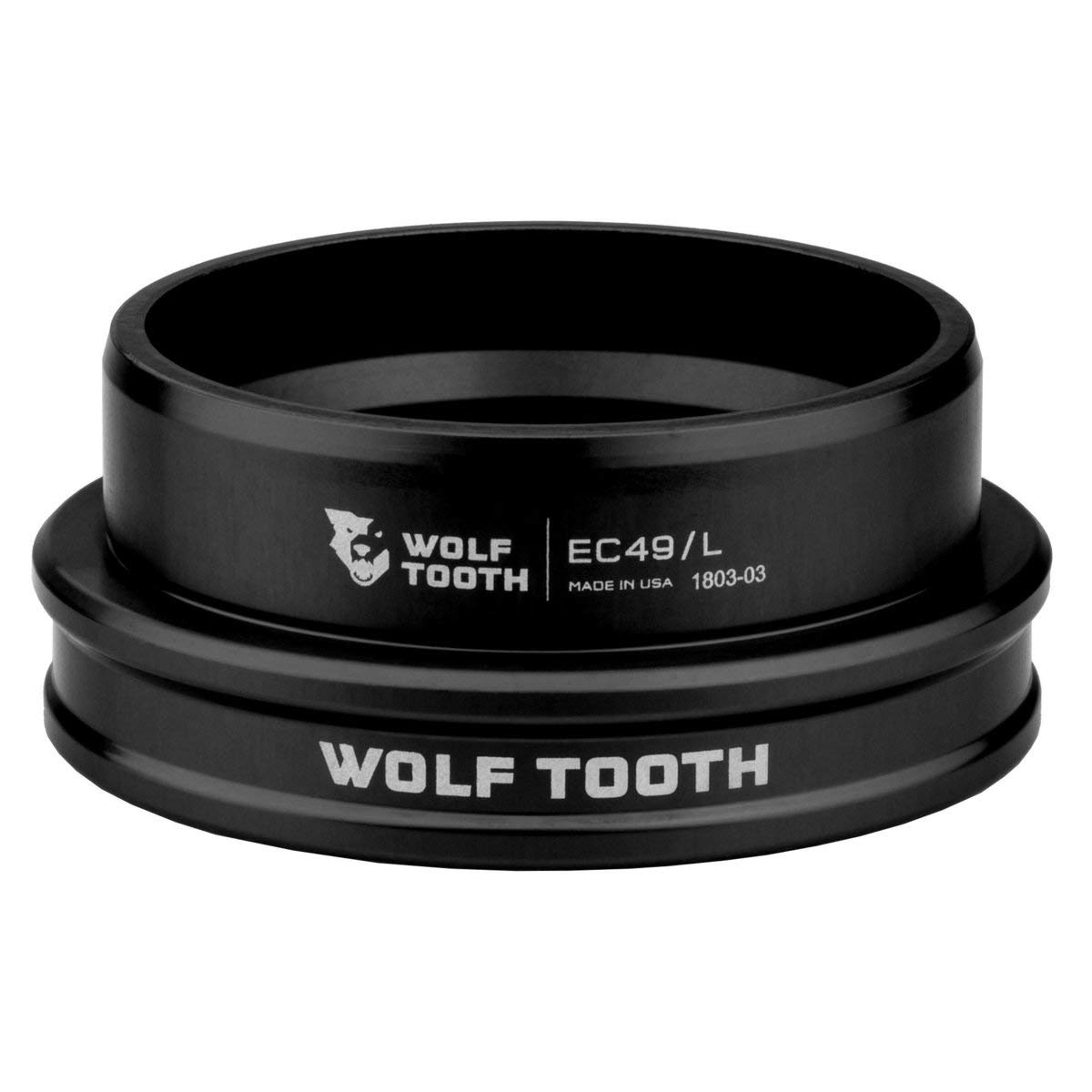 Wolf Tooth Performance External Cup (EC) Headset - Lightweight MTB Bike Headset for Smooth Steering - Perfect for Mountain Biking and Trail Riding