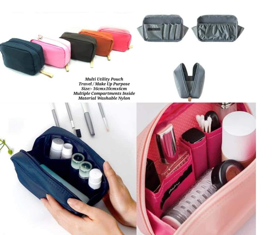 MS Personality Cosmetic Bag for Women - Waterproof Makeup Pouch & Travel Toiletry Organizer Case - Perfect for Gym, Travel, and Daily Beauty Essentials Storage