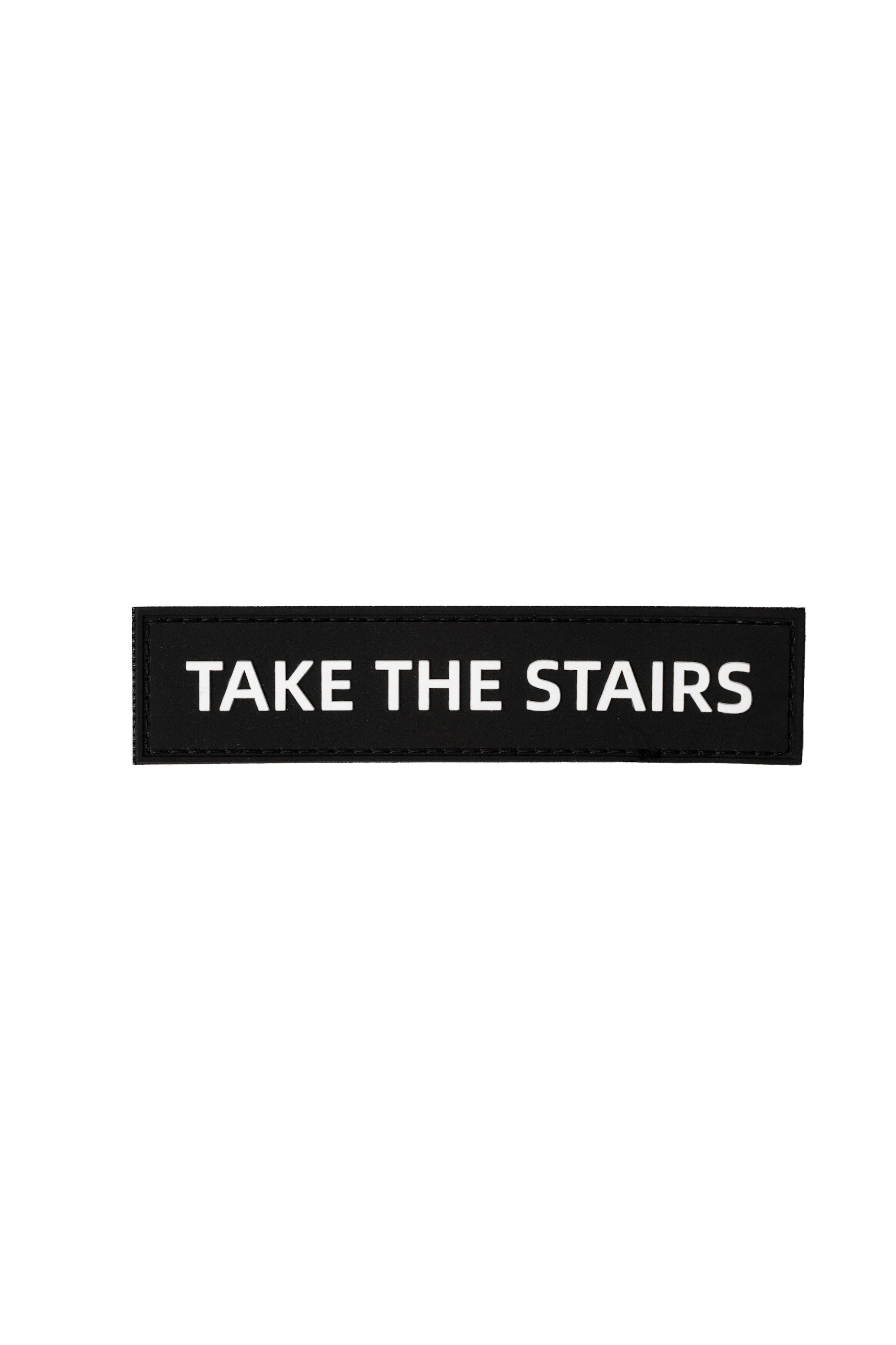 Take The Stairs Motivational Iron-On Patch - Inspirational Sew-On Emblem for Jackets, Bags & Hats - Perfect for DIY Crafts, Gifts & Fitness Enthusiasts