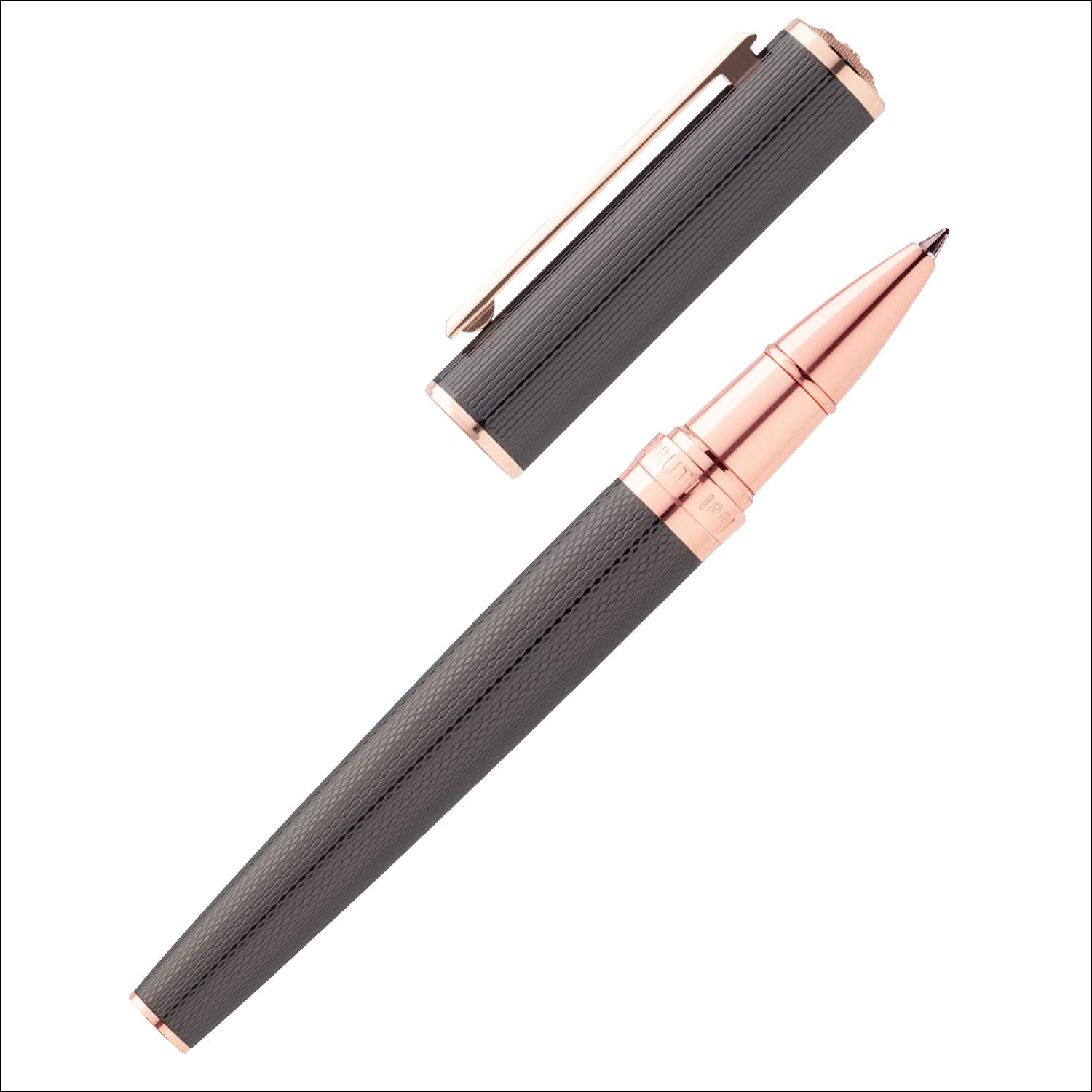 Cerruti 1881 Rollerball Pen MOTLEY - Premium Black Ink Writing Instrument with Gift Box - Perfect for Office, Business Gifts & Luxury Writing Needs