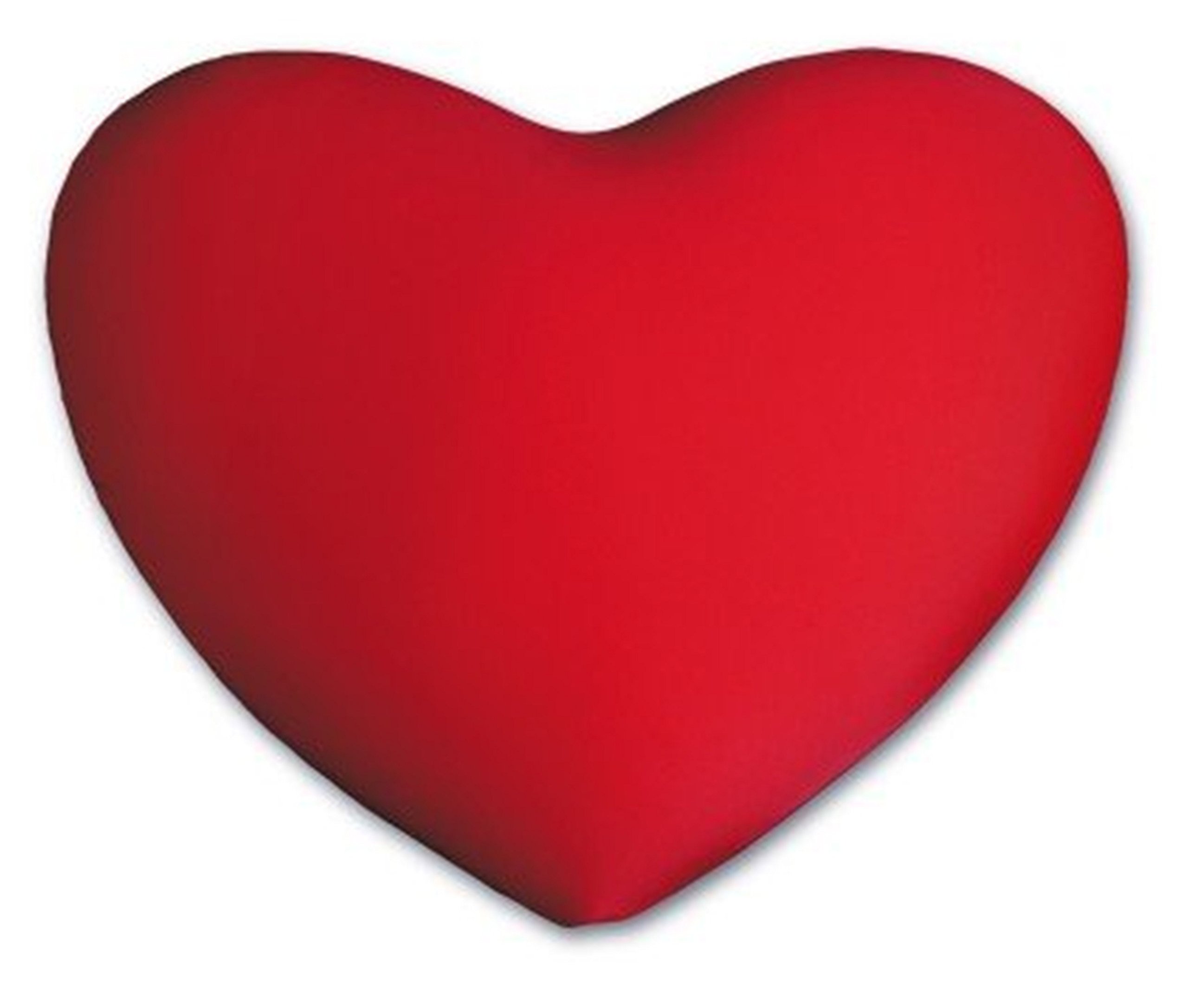 Luxury Heart-Shaped Throw Pillow - Ultra Soft Decorative Cushion for Sofa, Bed, Couch - Romantic Home Decor Gift for Valentine's Day, Anniversary - 1 Pack (Red)