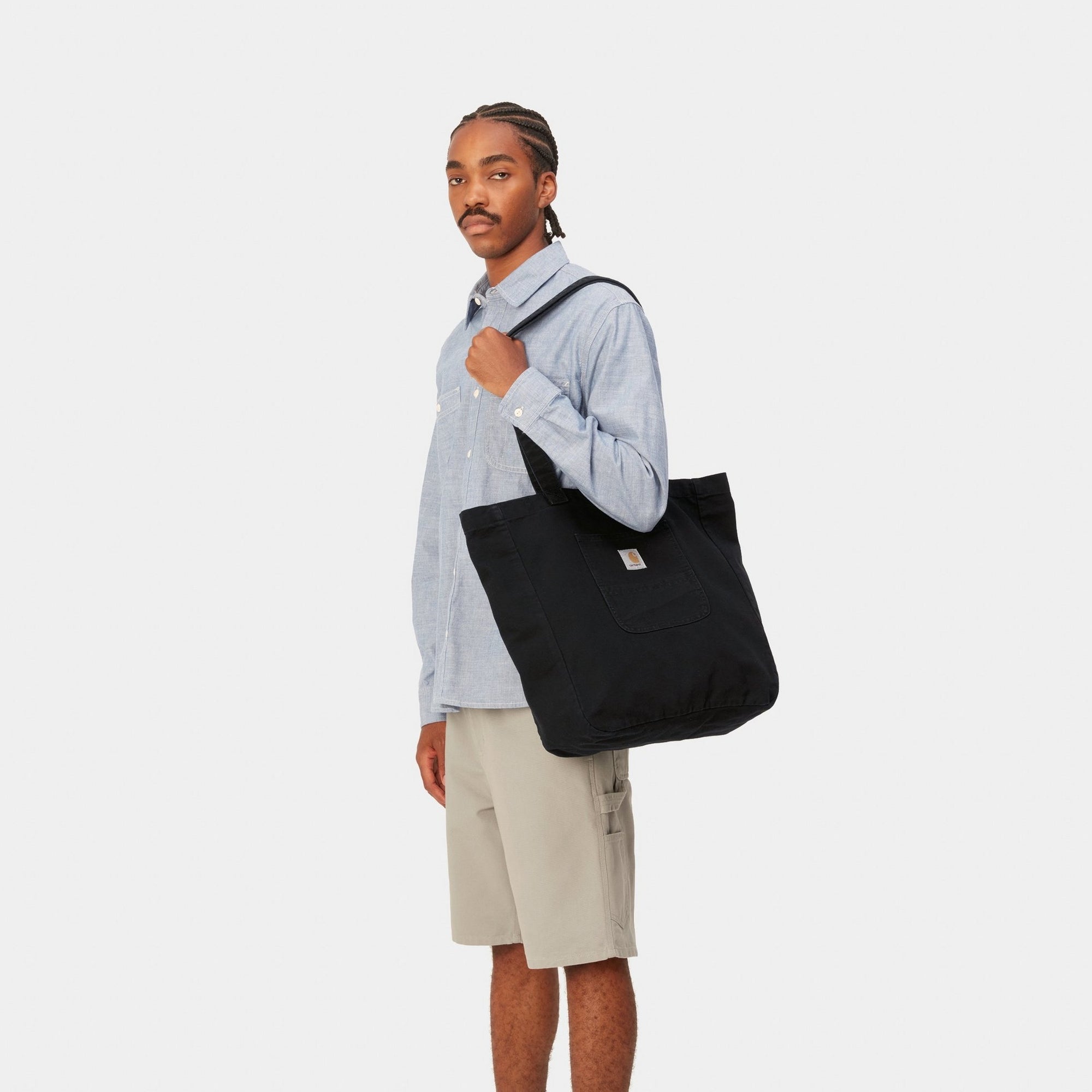 Bayfield Tote Bag - Premium Black Stone Washed Cotton Tote for Women - Perfect for Shopping, Beach, Work & Everyday Use