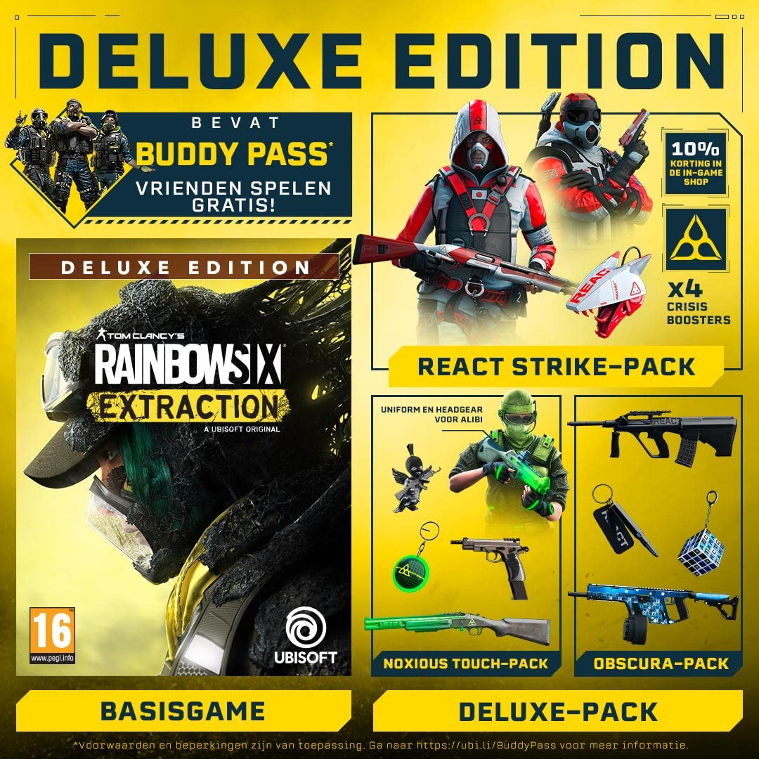 Rainbow Six Extraction Deluxe Edition PS5 Upgrade - Tactical Shooter Game for Team Play & Zombie Battles | Perfect for Online Multiplayer & Co-op Gaming Nights