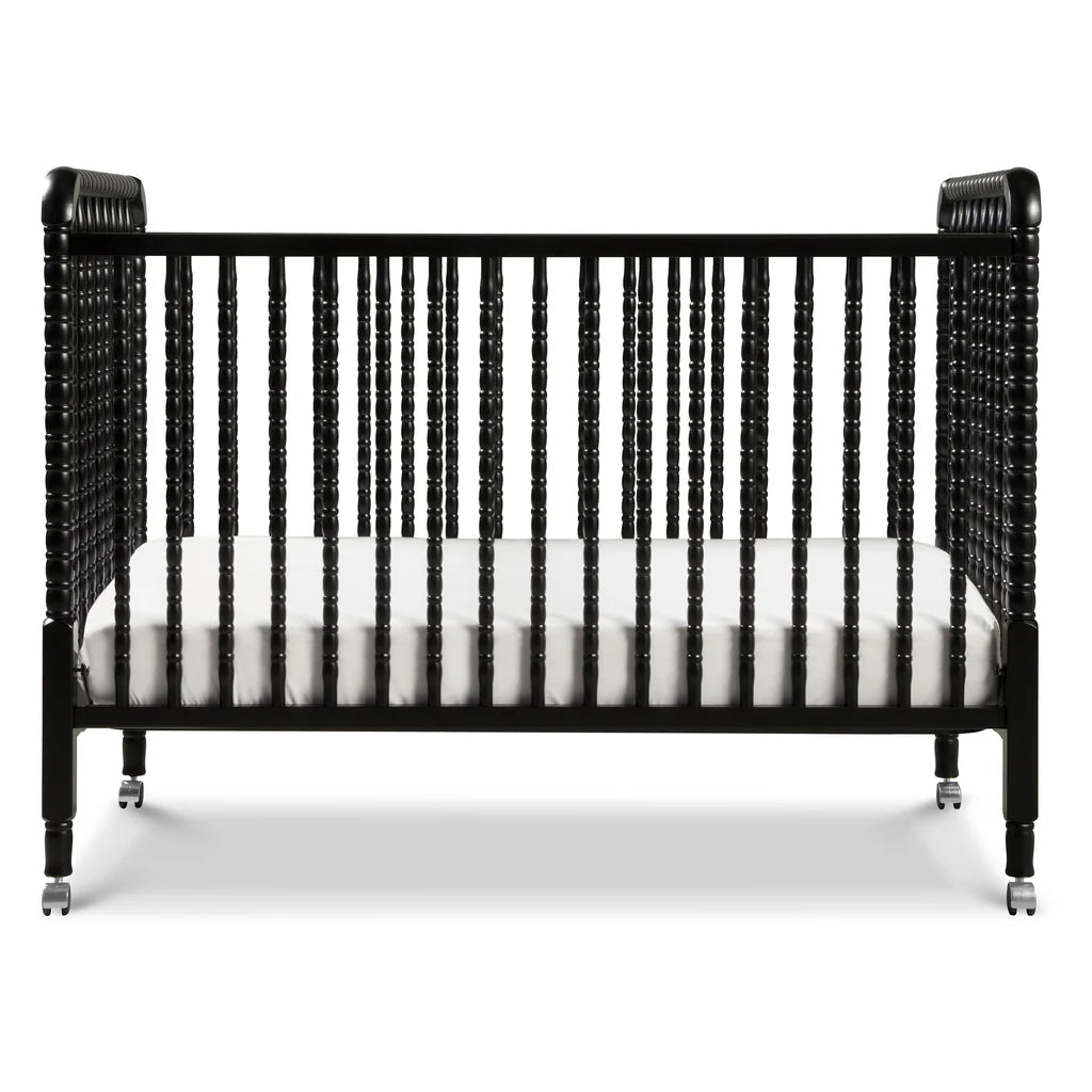 Jenny Lind 3-in-1 Convertible Baby Crib - White Wooden Crib with Toddler Bed & Daybed Conversion - Perfect for Nursery, Bedroom & Guest Room