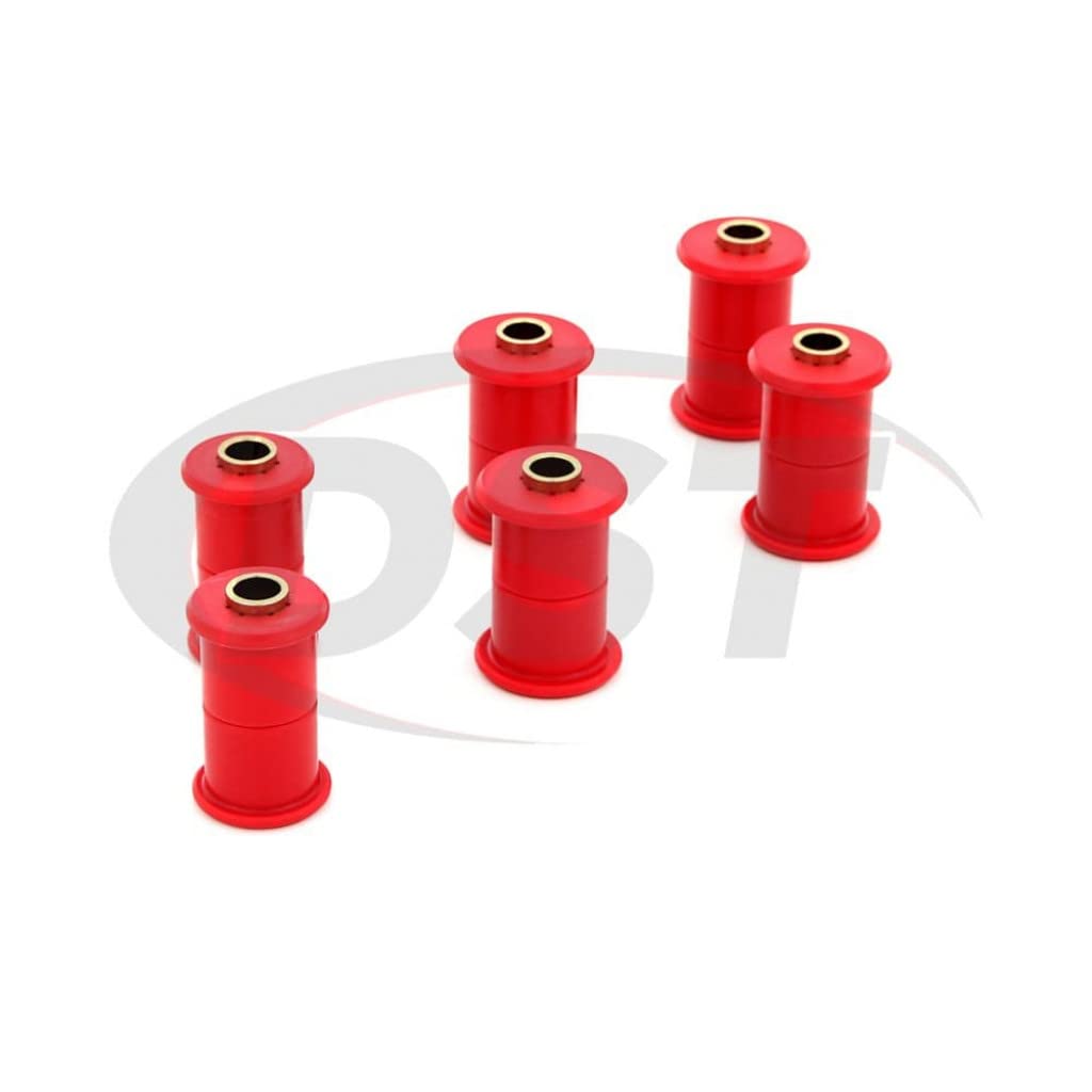 Energy Suspension Rear Spring Shackle Bushing Set (Red) for 1997-2001 Dodge Dakota | 5.2113R | Heavy-Duty Suspension Upgrade for Off-Road & Towing