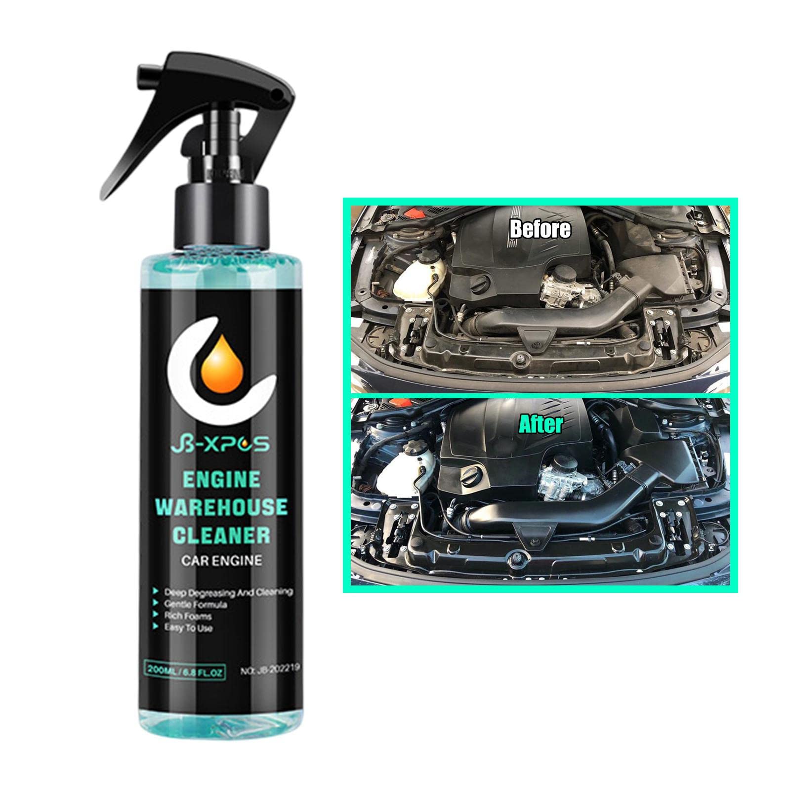 Best Car Engine Cleaner Spray - No Rinse Formula for Engine Bay & Compartment | Effective Auto Detailing Tool for DIY Car Wash & Maintenance - Perfect for Sedans, SUVs & Trucks