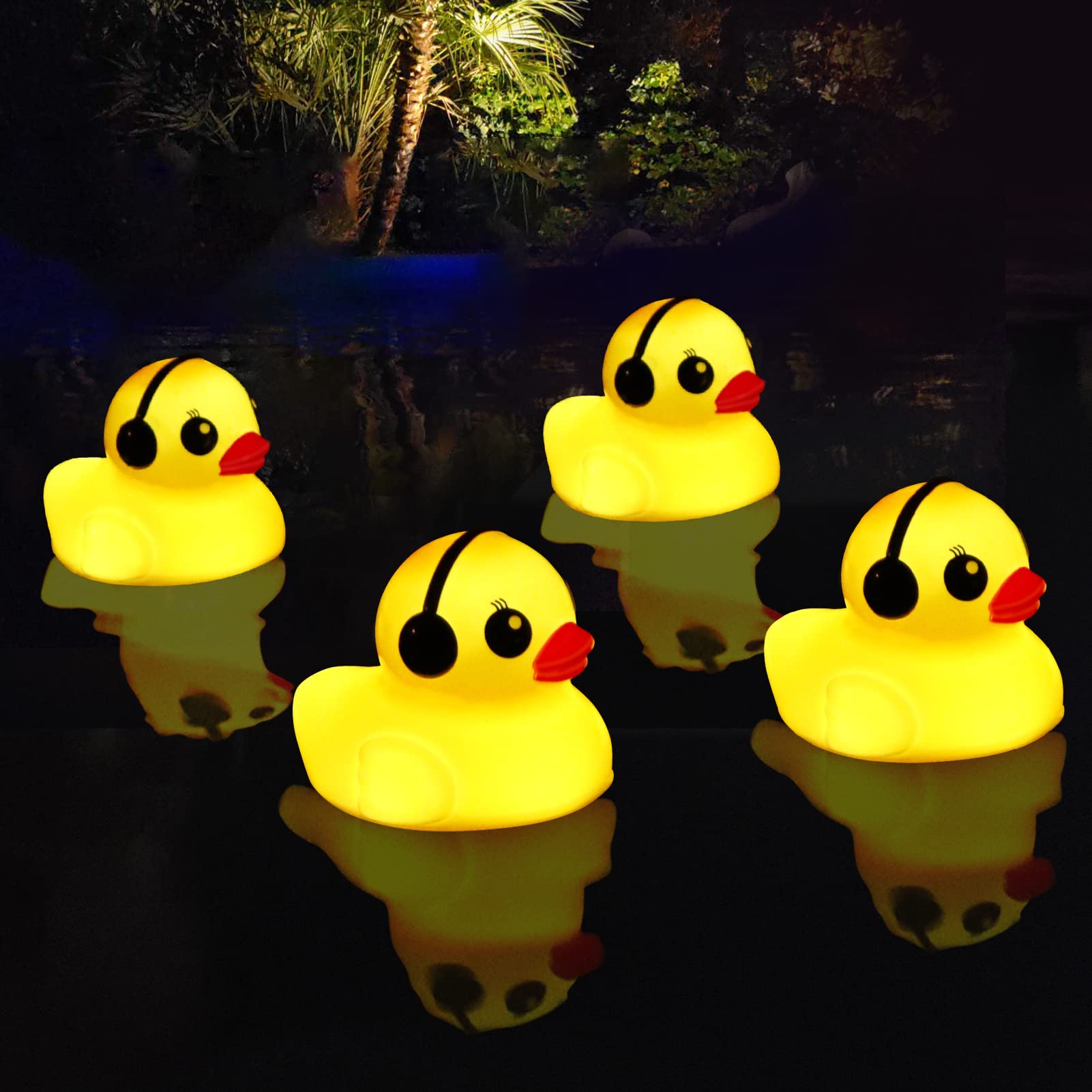 Solar Floating Pool Lights - 4PCS 3