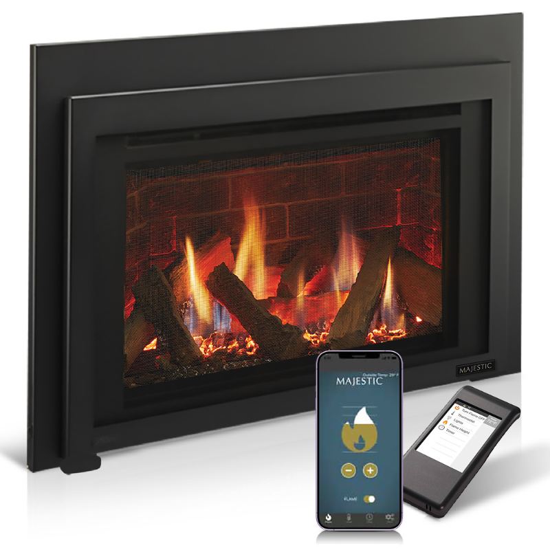 Majestic RUBY35 Direct Vent Gas Fireplace Insert - 35,000 BTU, Efficient Heating for Living Rooms & Bedrooms | Cozy & Stylish Home Heating Solution
