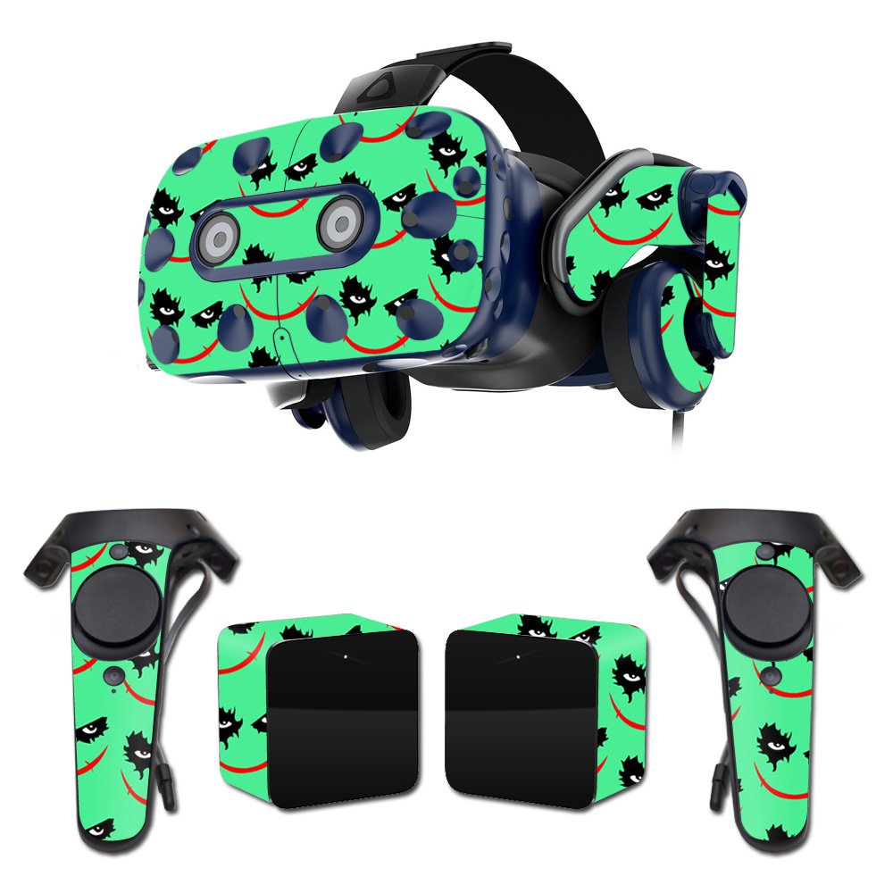 MightySkins Vinyl Decal Wrap Cover for HTC Vive Pro VR Headset - Why So Serious Design | Protective & Durable Skin | Easy to Apply & Remove | Made in USA | Perfect for Gaming, VR Enthusiasts & Customization Lovers