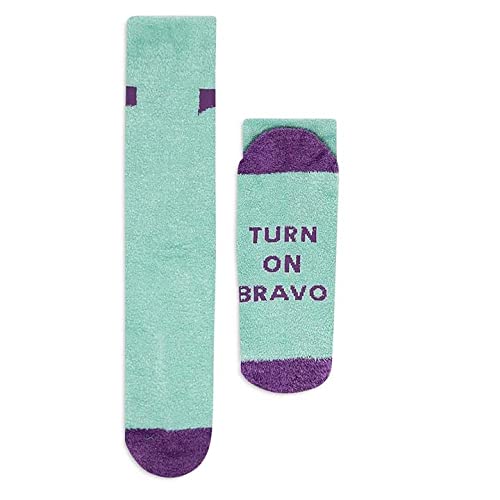 Bravo Fuzzy Socks White - Cozy Winter Slipper Socks for Women & Men | Perfect for Home, Office and Cold Weather Comfort