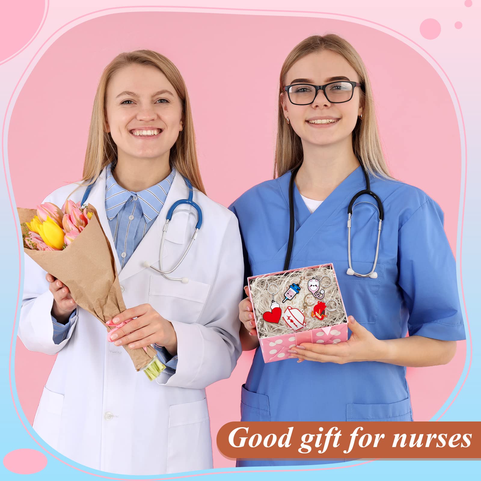 Henoyso 36 Pcs Nurse Keychain Set - Perfect Nurses Week Appreciation Gifts for Women & Men - Thank You Medical Graduation & Coworker Gifts - Ideal for Healthcare Professionals, Hospitals & Nursing Schools