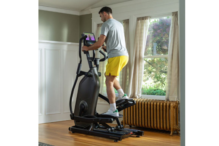 Schwinn 490 Elliptical Machine - Low Impact Cardio Trainer for Home Gym | Perfect for Small Spaces & Full-Body Workouts