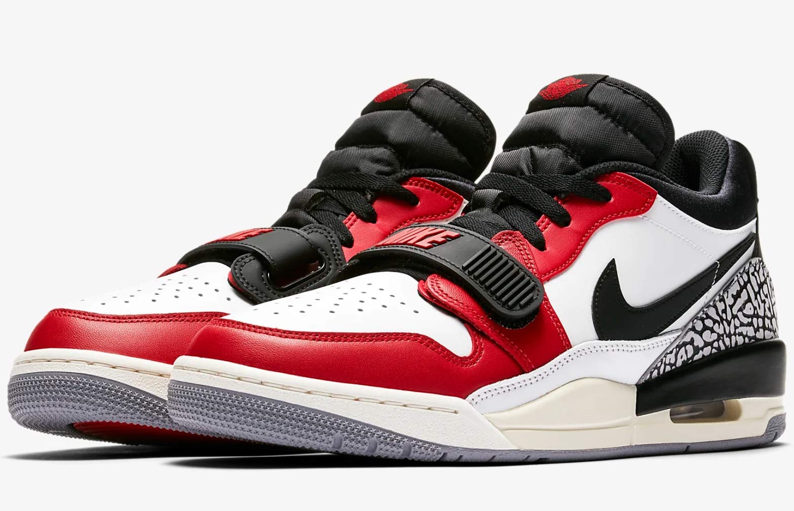 Nike Air Jordan Legacy 312 Low Men's Sneakers - Size 9 White/Black (CD7069-106) | Casual Streetwear & Basketball Shoes for Everyday Comfort