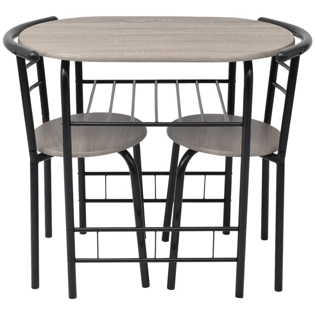 Modern Dining Table Set with Chairs - Kitchen & Pub Bar Table for Breakfast Nook, Small Space Living Room - Durable MDF Furniture for Home, Apartment & Restaurant Use