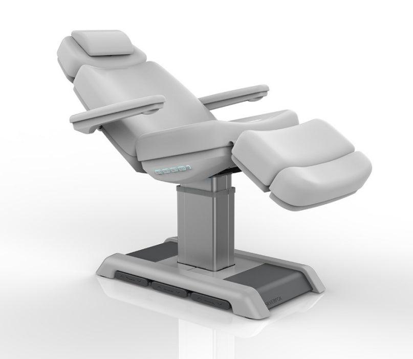 Premium Silverfox 4-Motor Electric Facial Chair with Adjustable Bed 2218BN - Professional Spa & Beauty Salon Massage Equipment for Relaxation & Skin Care Treatments