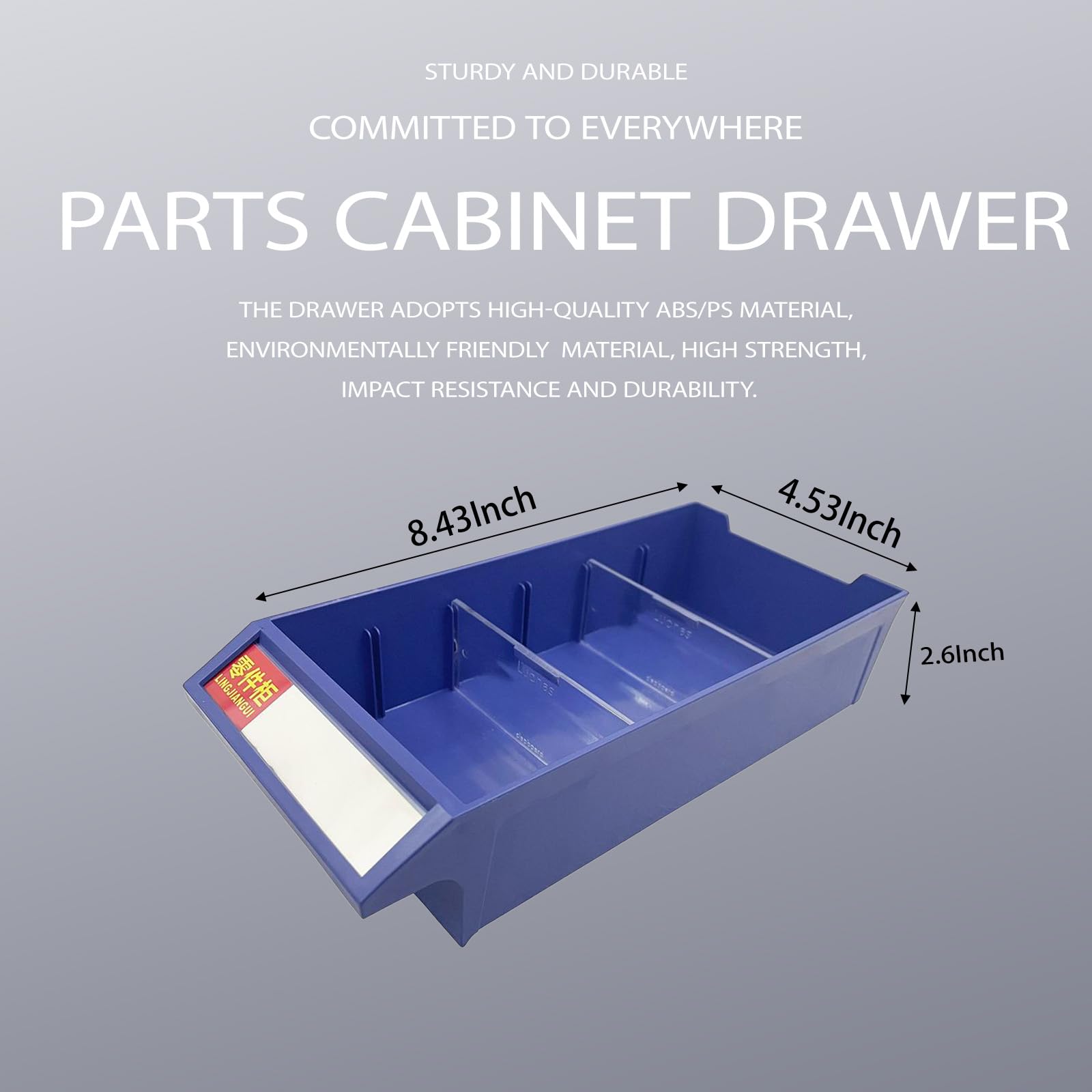 48-Drawer Hardware Organizer Storage Cabinet with Doors - Medium Tool Storage Box for Parts, Screws, Nails & Small Items | Perfect for Garage, Workshop & DIY Projects