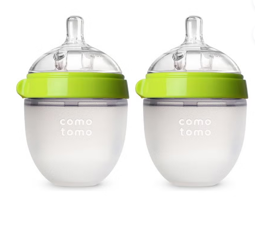 Comotomo Baby Bottles 10-Pack with Silicone Nipples - BPA-Free, Anti-Colic, Leak-Proof Infant Feeding Bottles for Newborns & Toddlers - Perfect for Daycare, Travel & Home Use