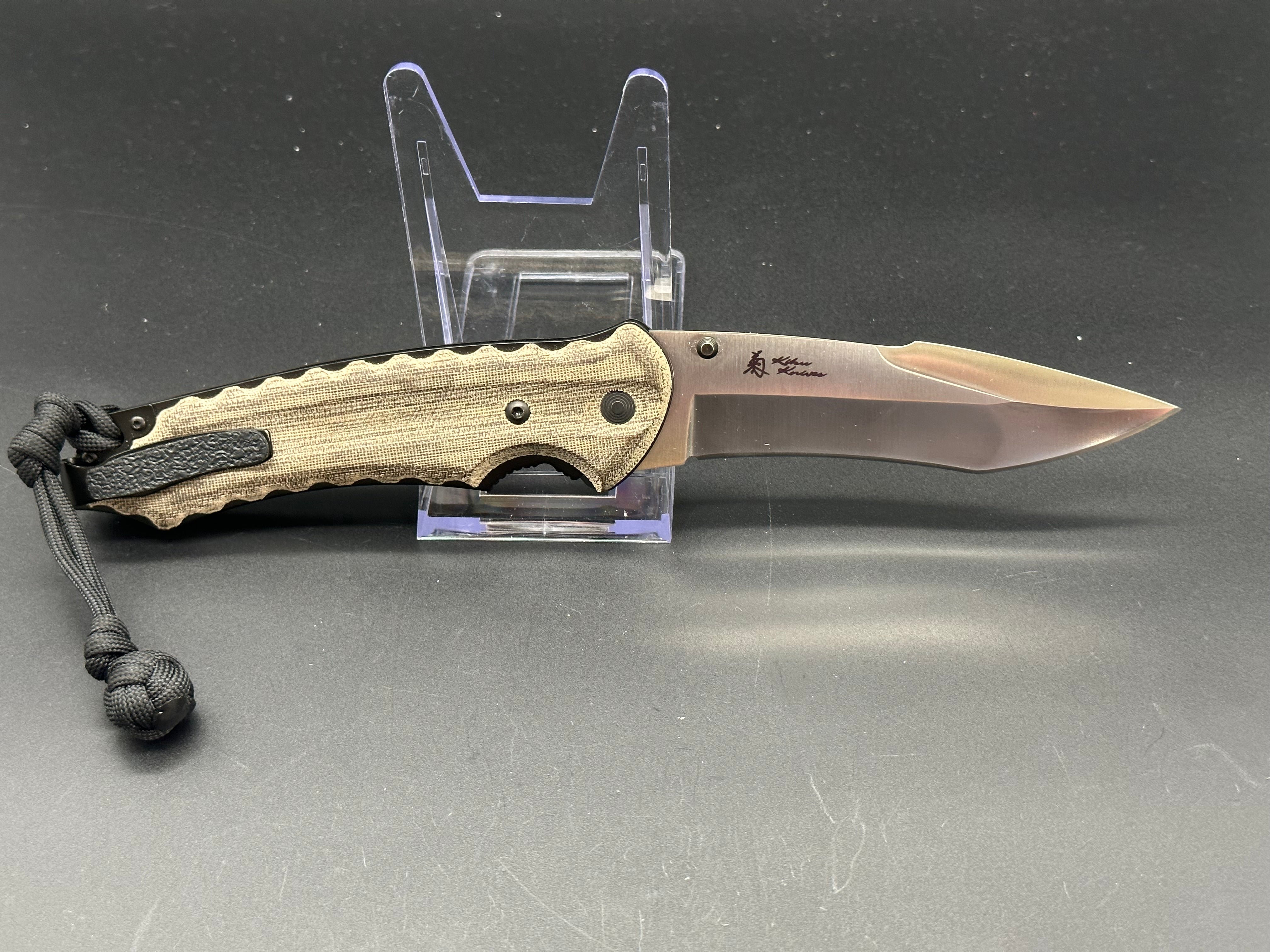 SOG Kiku Folding Knife - Large AUS-8 Steel Blade, 4.5