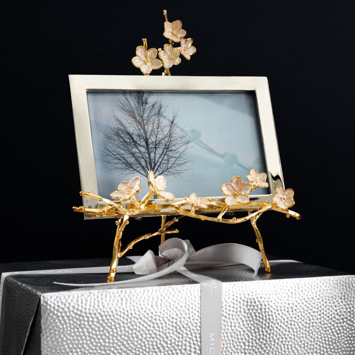 Cherry Blossom Picture Frame - Elegant Floral Photo Frame for Wall Decor, Home & Office Display - Perfect for Weddings, Anniversaries, and Spring Decorations