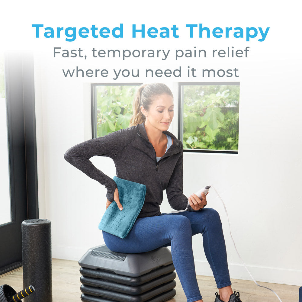 PureRelief XL - Extra Large King Size Heating Pad for Back Pain Relief, Muscle Soother, Electric Heat Therapy - Perfect for Home, Office & Bed Use