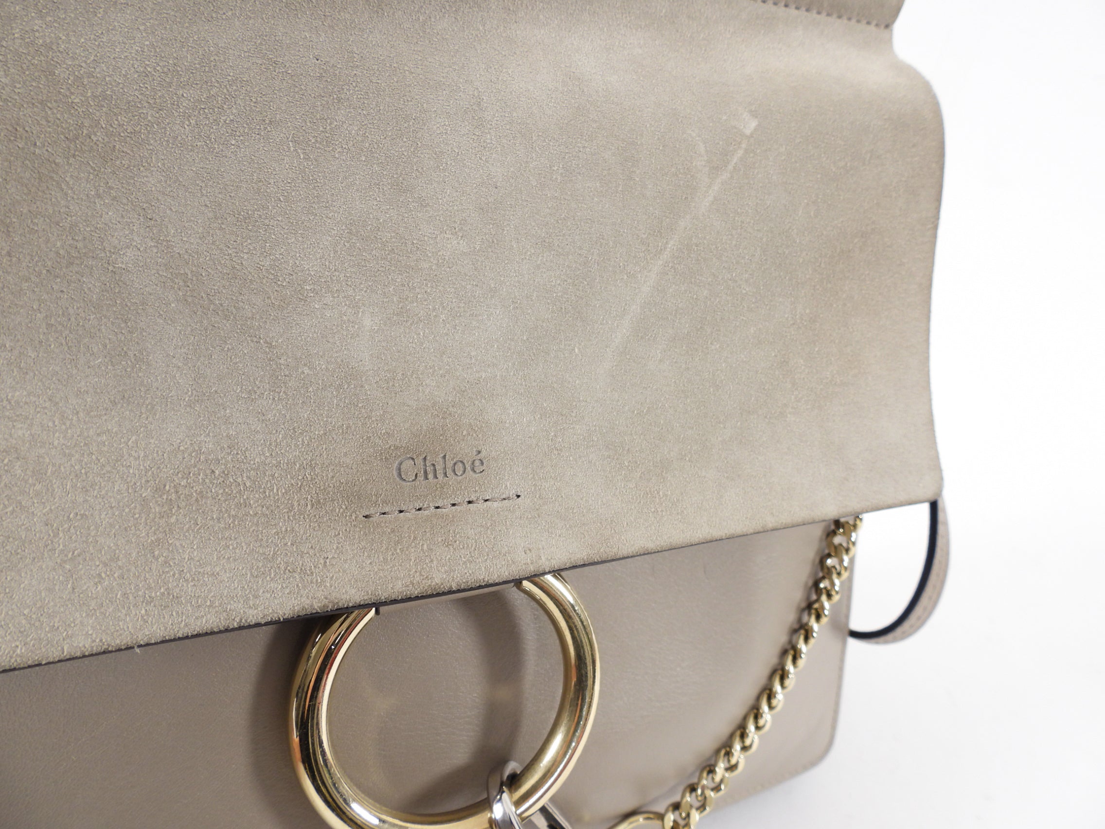 Chloe Faye Medium Shoulder Bag in Light Taupe - Premium Leather Crossbody Purse for Women | Perfect for Work, Travel & Everyday Use