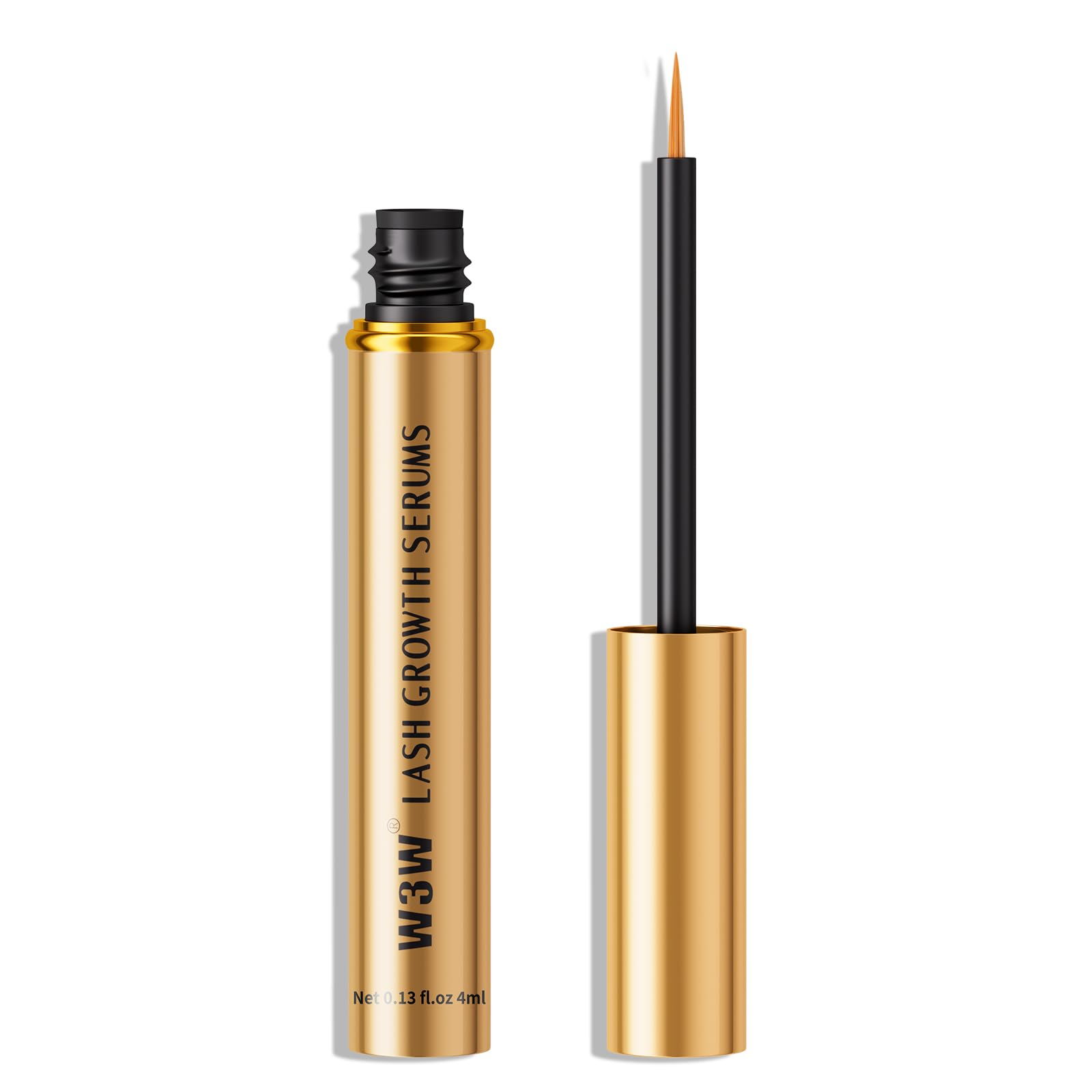 W3W Eyelash Growth Serum - Updated Formula for Longer, Fuller & Thicker Lashes | Gentle Lash Enhancer | 4ml | Perfect for Daily Use & Special Occasions