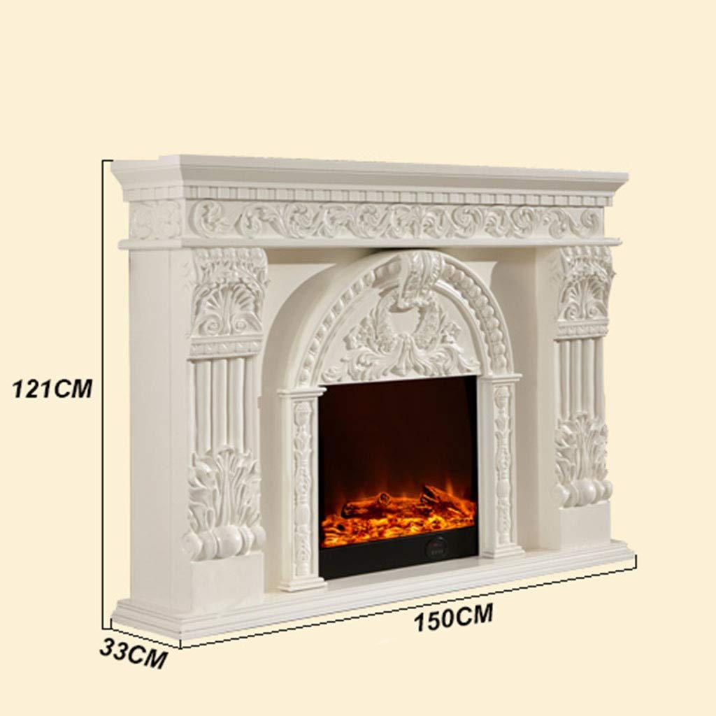 Portable Electric Fireplace Heater - Freestanding Indoor Space Heater with Realistic Log Flame Effect - Perfect for Living Room, Bedroom & Office Warming