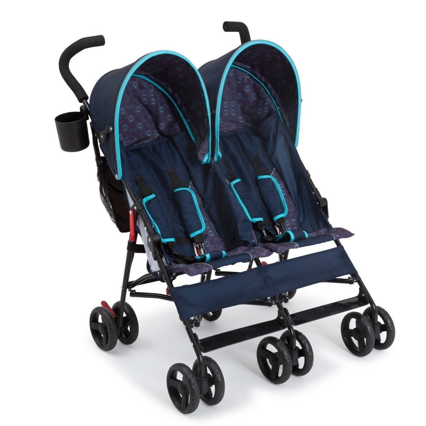 LX Side by Side Double Stroller for Twins - Lightweight & Compact Design for Easy Maneuvering - Perfect for Shopping, Travel, and Outdoor Adventures