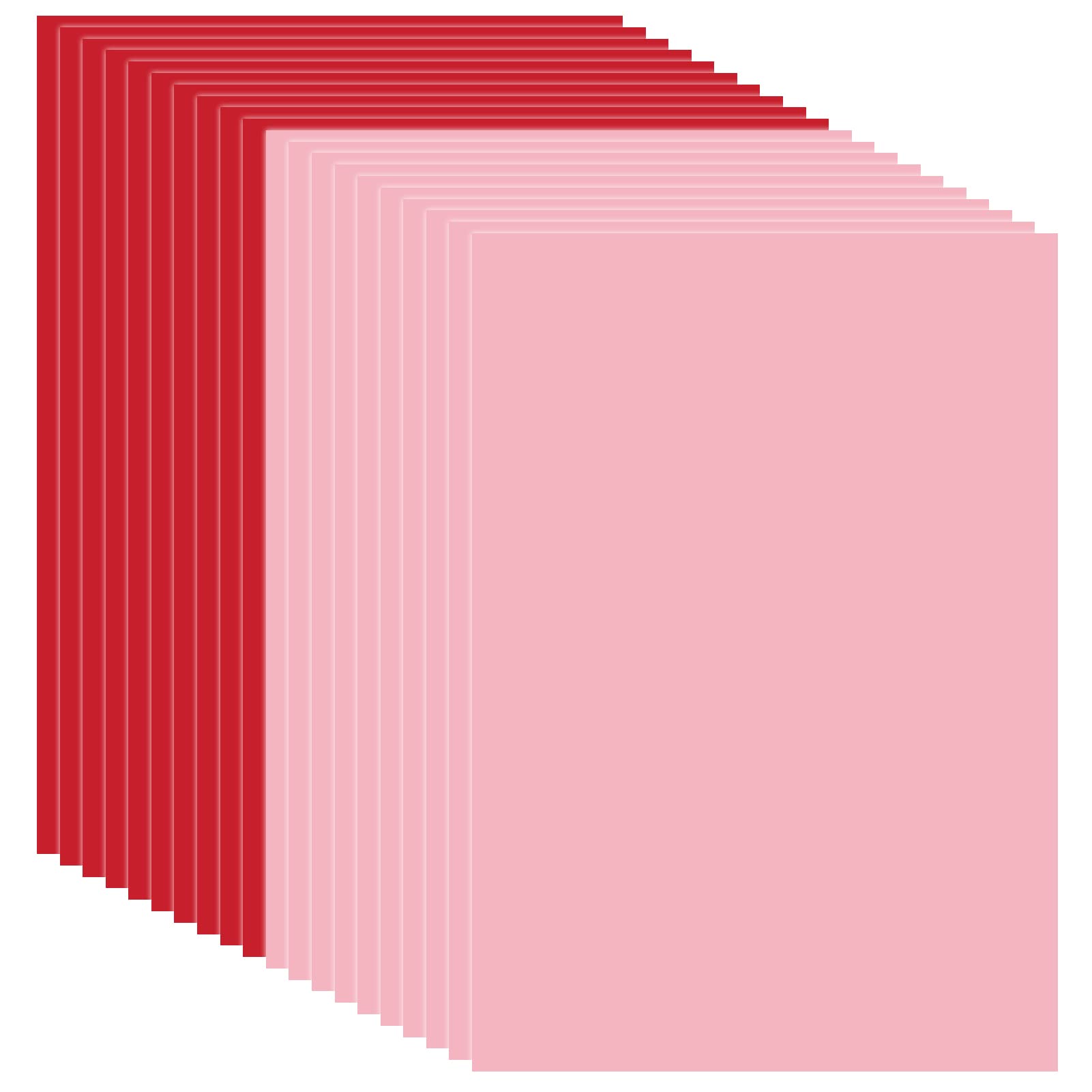 Valentine's Day Cardstock 100 Sheets - Red & Pink A4 Thick Paper (70lb Cover Weight) for DIY Crafts, Greeting Cards, Invitations, Scrapbooking, Posters | Perfect for Valentine's Gifts, School Projects & Party Decorations