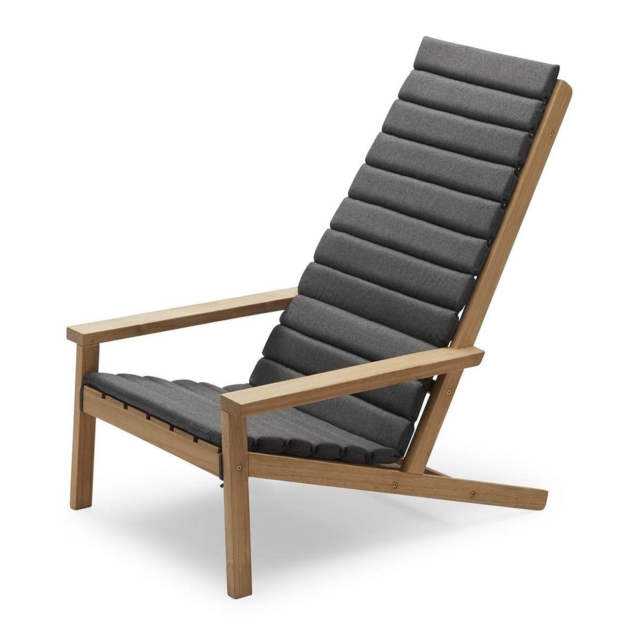 Between Lines Deck Lounge Chair - Waterproof Outdoor Patio Furniture for Poolside, Beach, and Garden Relaxation