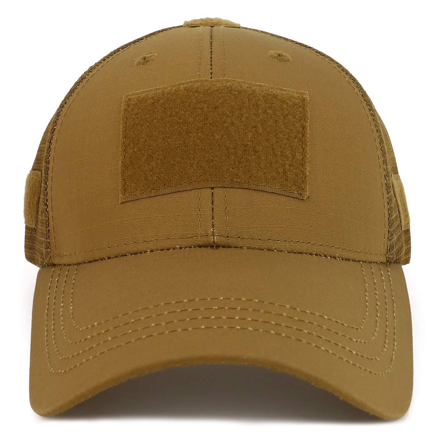 Ripstop Tear Resistant Tactical Trucker Mesh Back Cap - Durable Military Style Hat for Outdoor, Hiking, and Work - Perfect for Camping, Fishing, and Tactical Operations