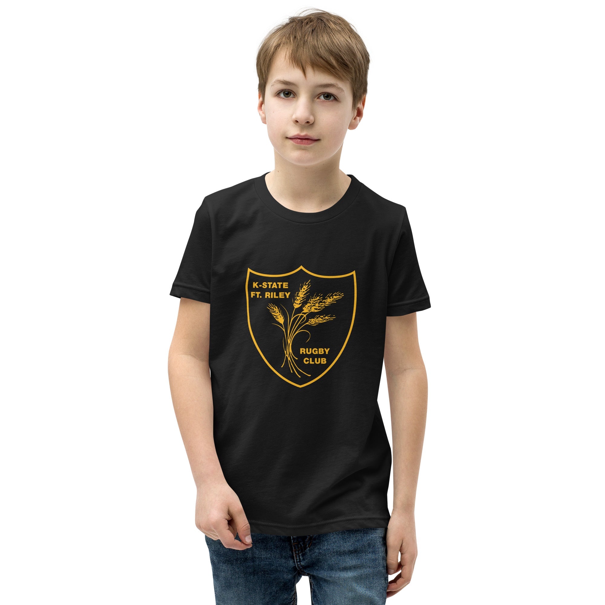 KSUFR Youth Rugby T-Shirt - Comfortable & Stylish Rugby Social Tee for Boys & Girls - Perfect for Games, Training & Casual Wear