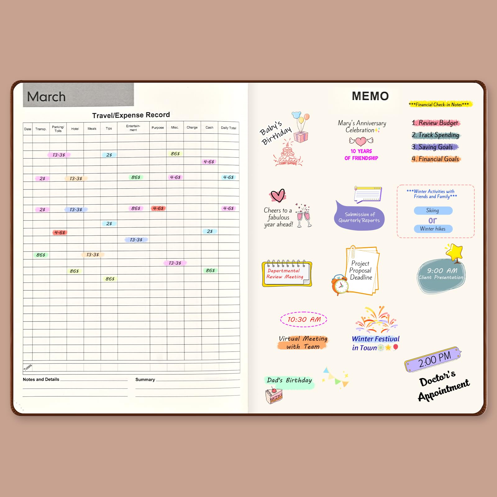 SUIN 2025 Planner - Monthly Weekly Daily Appointment Book, 6.5