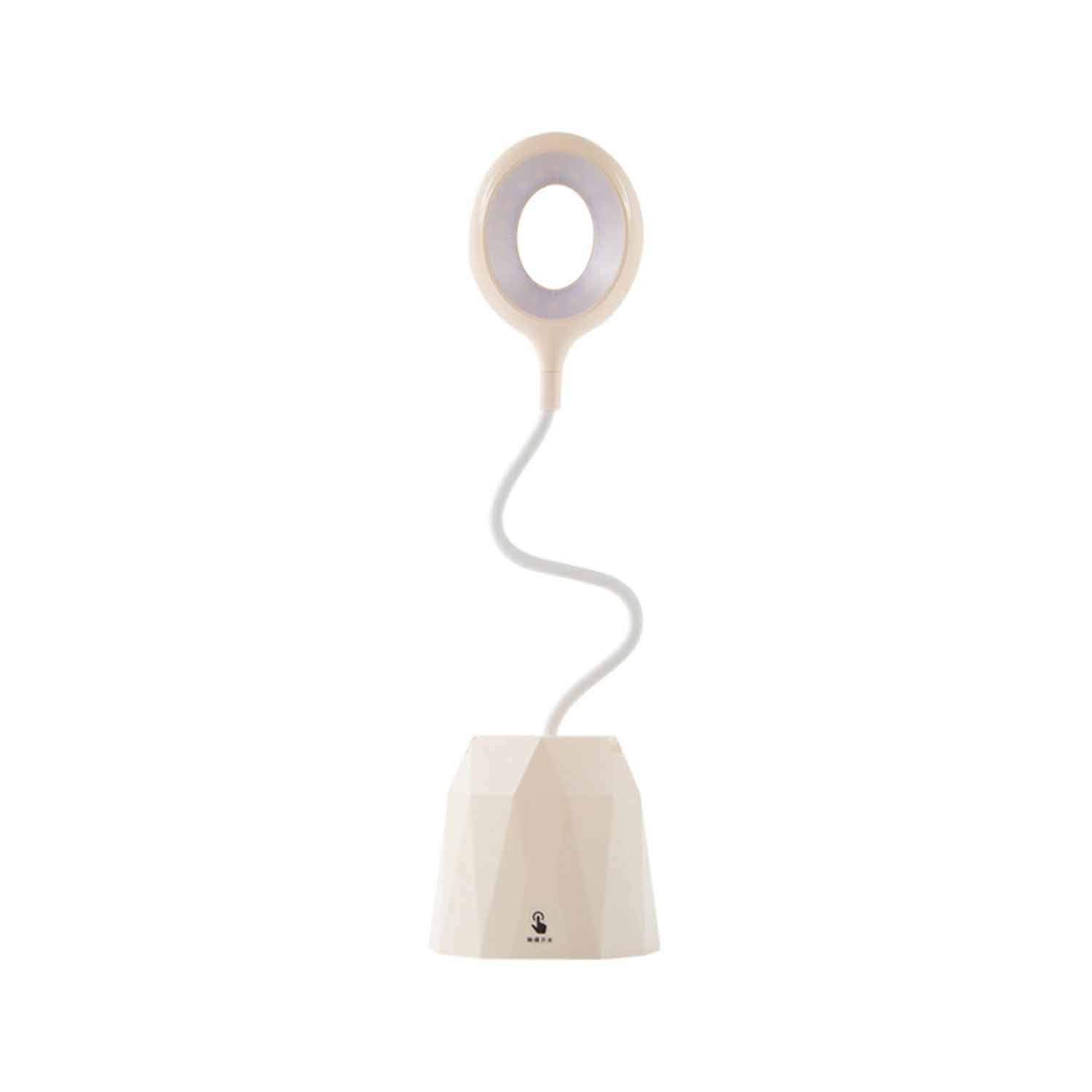 Aozhen LED Desk Lamp with 3 Sunlight Modes - Eye Protection Study Light, Adjustable Brightness Table Lamp for Office, Reading & Home Decor (Beige) - Perfect for Work, Study & Bedside Lighting