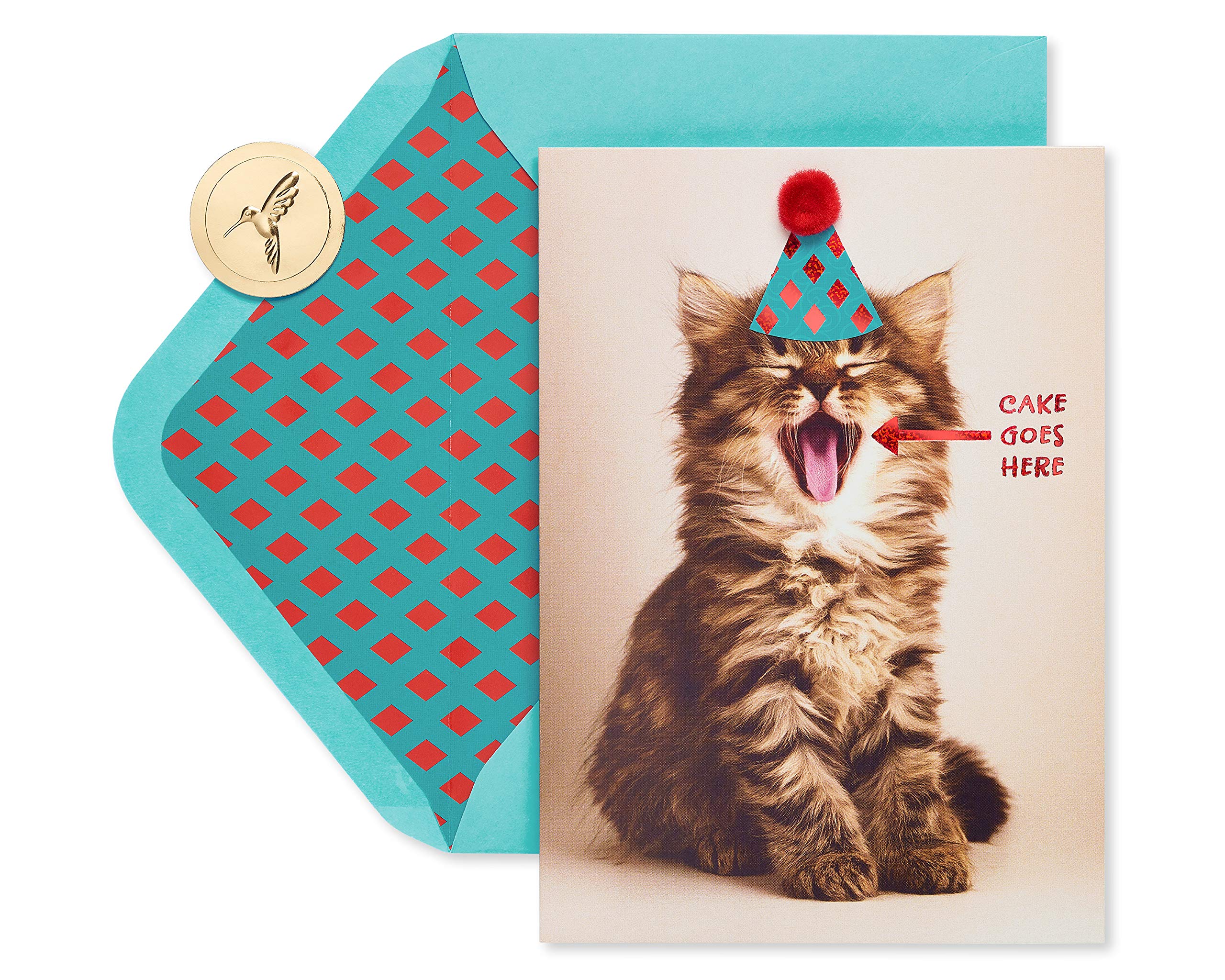 Funny Cat Birthday Card for Cat Lovers - Papyrus Premium Greeting Card - Perfect for Birthdays, Parties & Special Occasions