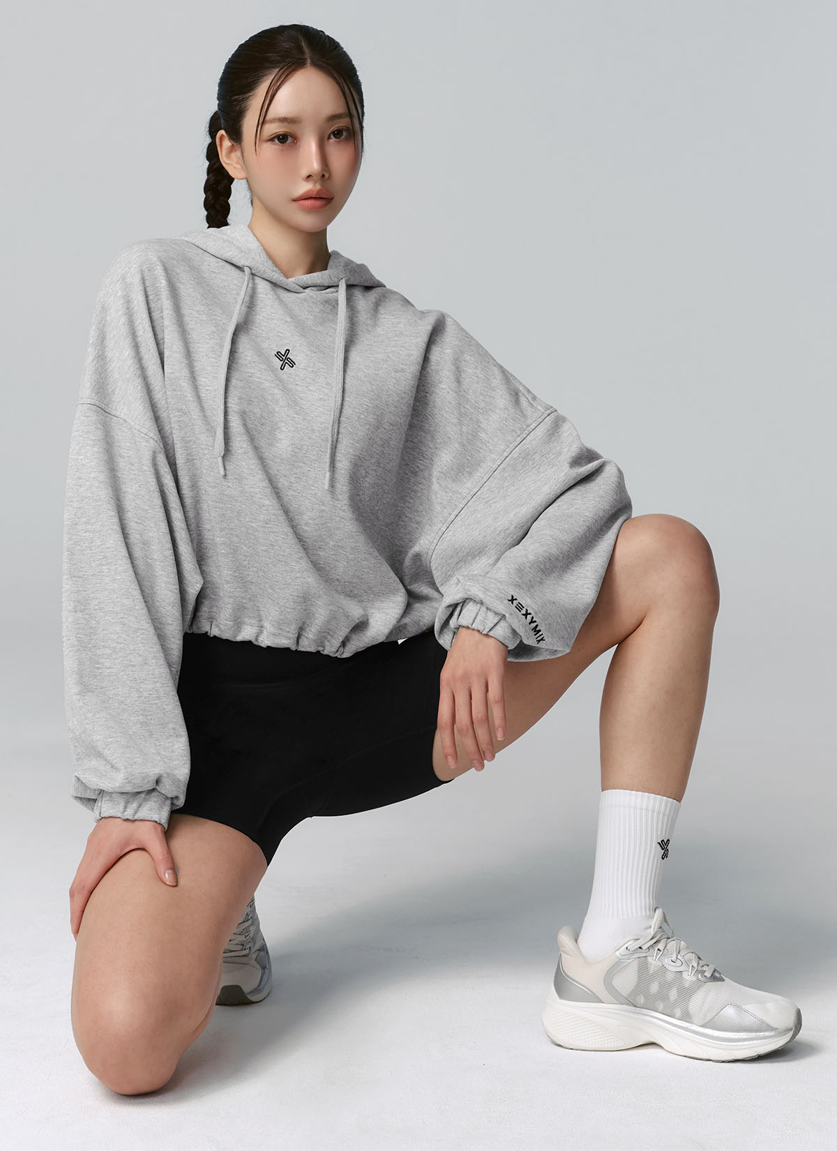 Premium Cotton Loose Fit Crop Hoodie for Women - Soft Comfortable Pullover Sweatshirt - Perfect for Yoga, Gym & Casual Streetwear