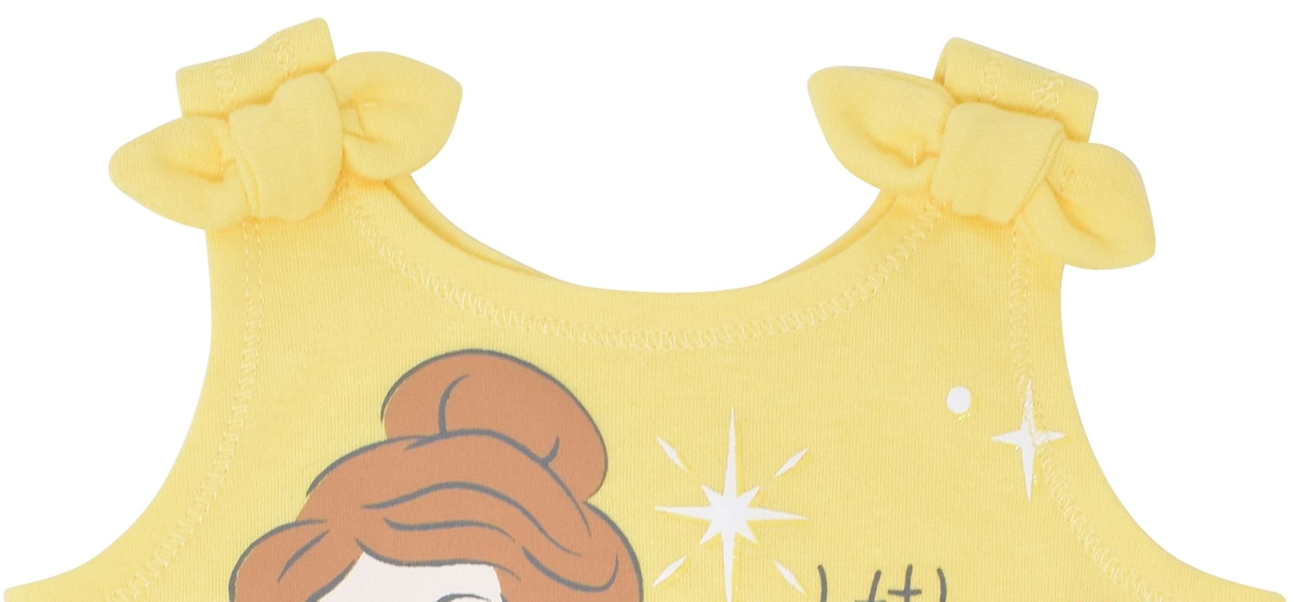 Disney Princess Rapunzel Ariel Belle Jasmine Aurora Baby Girls Snap Romper & Headband Set - Newborn to 24M Toddler Outfit for Birthday Party, Photo Shoot & Daily Wear