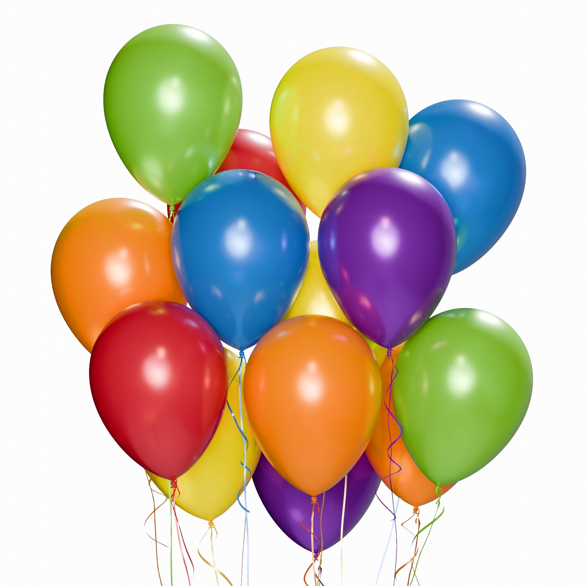 12 Inch Assorted Color Latex Balloons - Pearl Finish (15 Count) for Birthday Parties, Baby Showers & Wedding Decorations