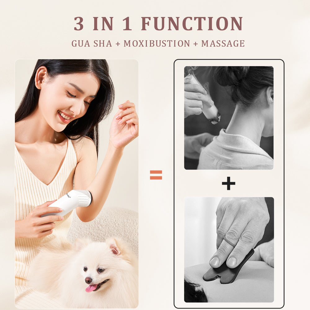 Health+ Gua Sha Wand for Face & Body - Natural Jade Stone Massage Tool for Relaxation & Skin Care - Perfect for Home Spa & Self-Care Routine