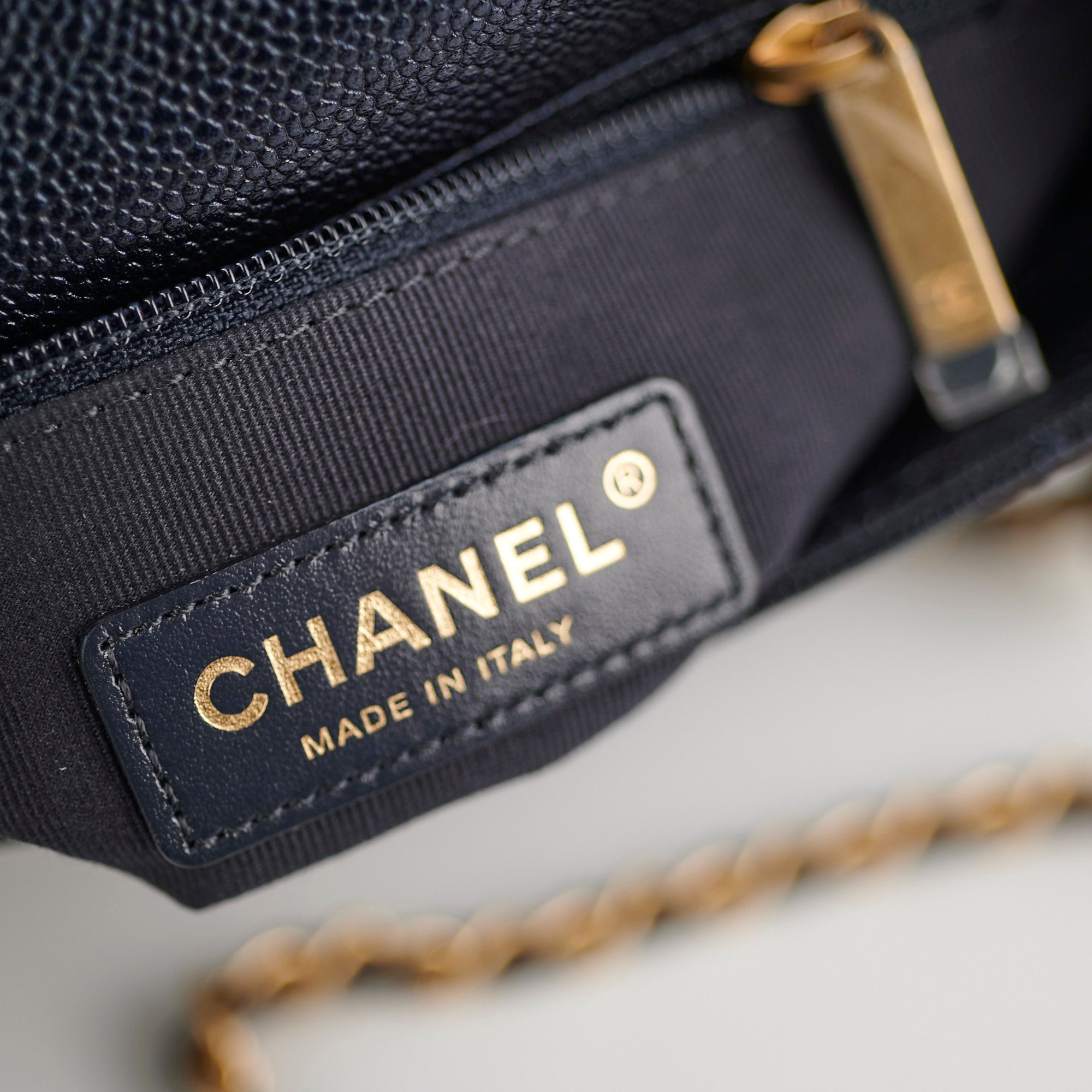Chanel Perfect Mini Classic Flap Bag Iridescent Navy Blue Leather Crossbody Purse for Women | Luxury Evening Party & Date Night Accessory