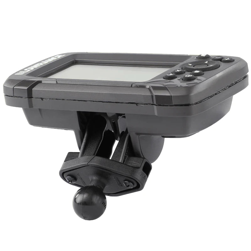 RAM B Size 1 Fishfinder Mount for Lowrance Hook Series - RAM B 101 LO12 - Marine GPS Mounting Bracket for Fishing Boats & Kayaks