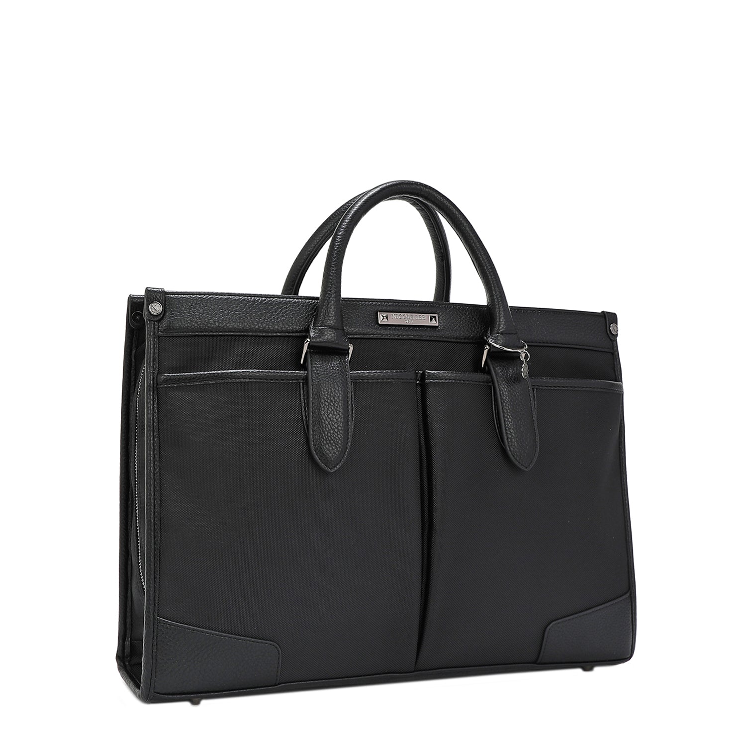 Men's Multi-Pocket Leather Briefcase for Business & Travel - Stylish Laptop Bag with Secure Compartments for Work, Office & Commuting