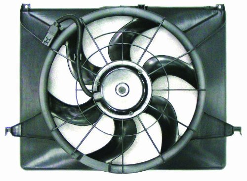 DEPO 321-55017-000 Replacement Engine Cooling Fan Assembly - Aftermarket Car Radiator Cooling Fan for Improved Engine Performance - Perfect for Vehicle Overheating Prevention & Maintenance