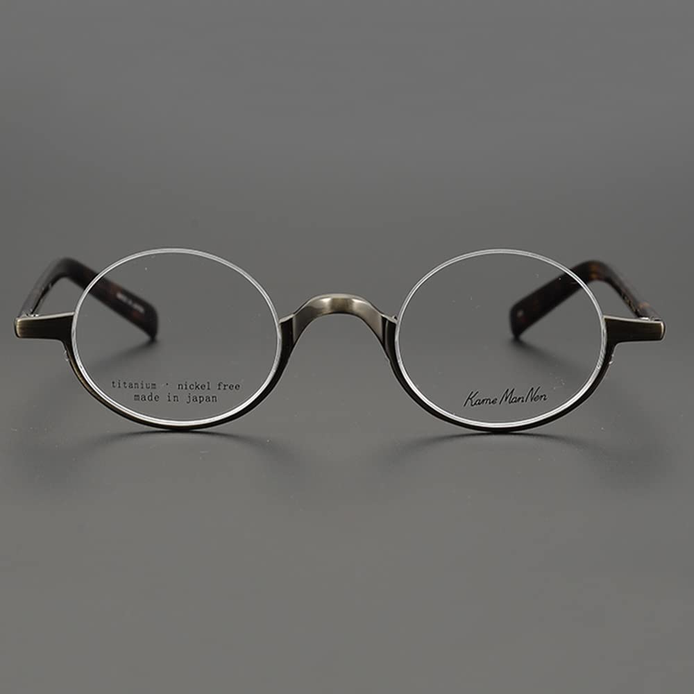 Stylish Semi-Rimless Reading Glasses - Retro Round Frame Computer Glasses with Anti-Blue Light (2.5 Diopter) for Men & Women - Perfect for Office Work, Screen Time & Reading Books